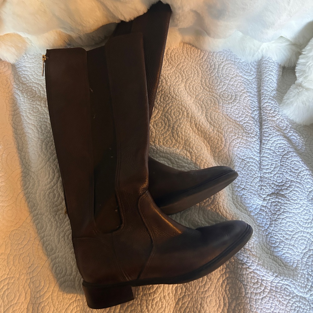 Tory Burch Leather Riding Boots